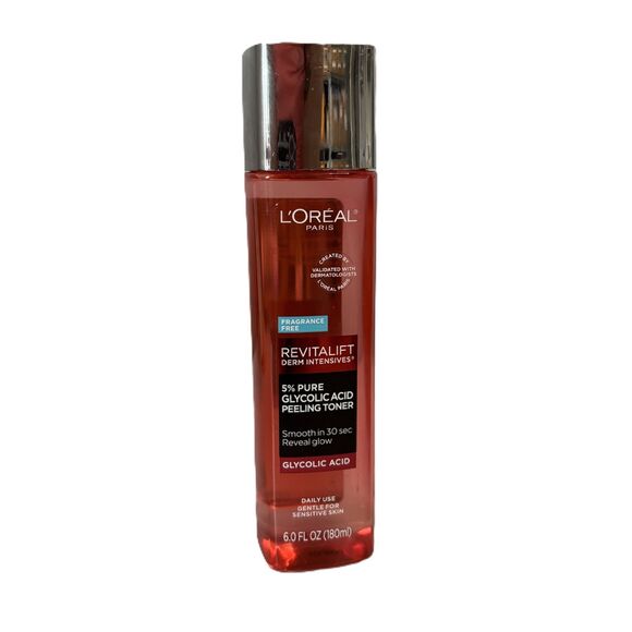 L'OREAL Revitalift Derm Intensives 5% Pure Glycolic Acid Peeling Toner 6 fl oz - Picture 1 of 4